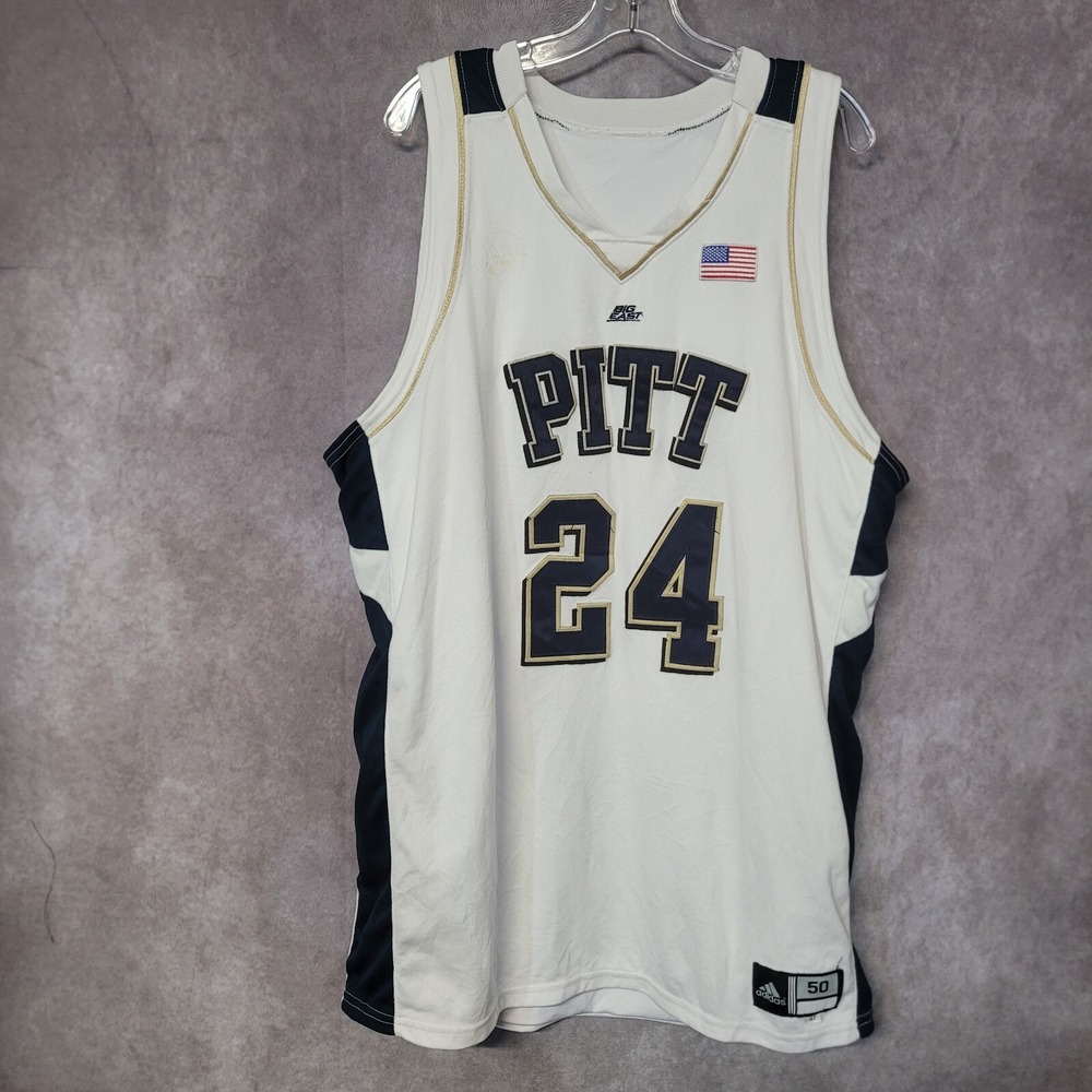2007 Adidas Pittsburgh Pitt Panthers Tim Frye 24 Game Worn Basketball Jersey 50